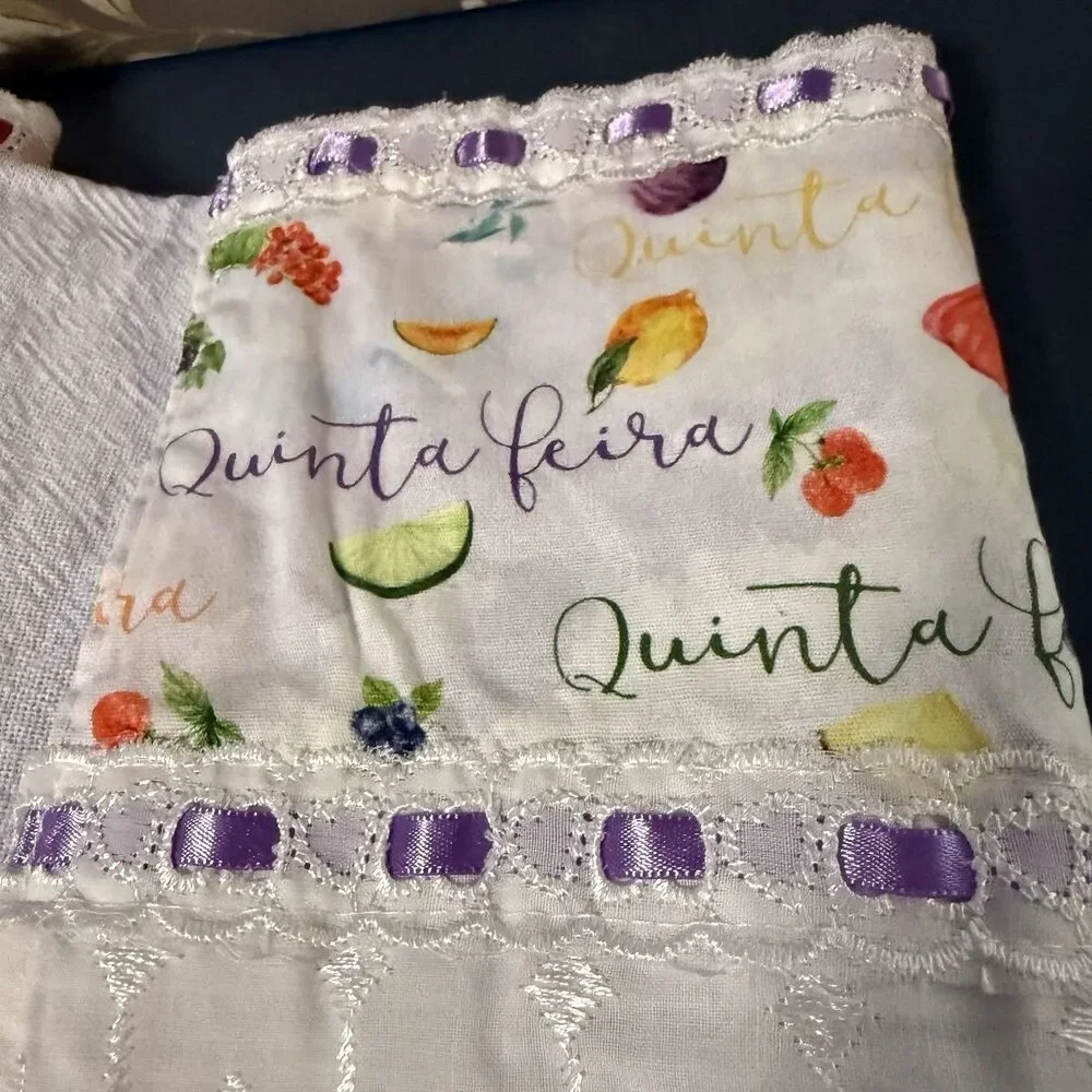 Brazilian Cotton Kitchen Towels Textil H Carvalho Flower Sack Dish Cloth Crafts